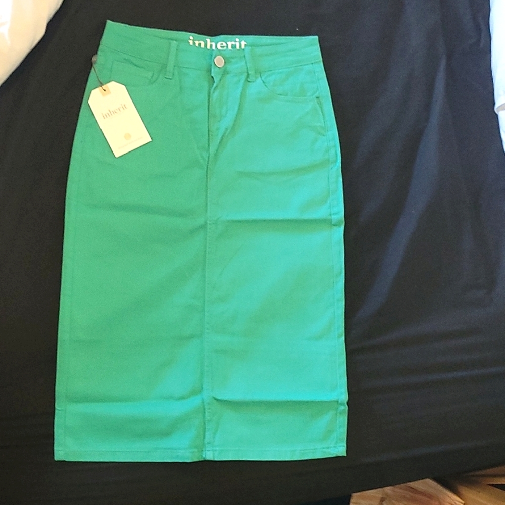 Inherit Co Remi skirt teal